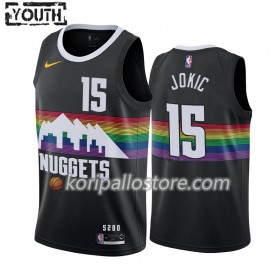 Denver Nuggets Nikola Jokic 15 Nike 2019-2020 City Edition Lasten Pelipaidat Swingman